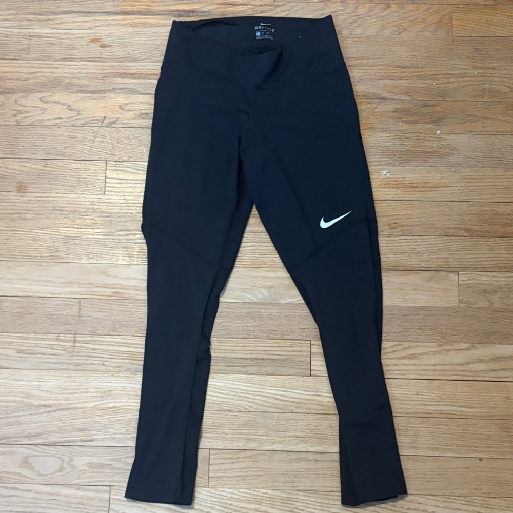 Nike Black Leggings with White Logo